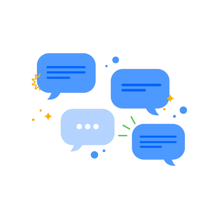 Online Chat Conversation and Live Customer Support Concept Vector Illustration