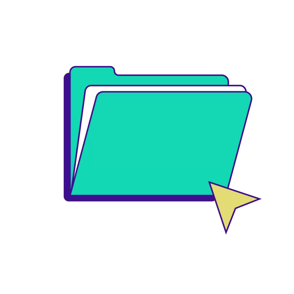 Digital Folder and Cursor