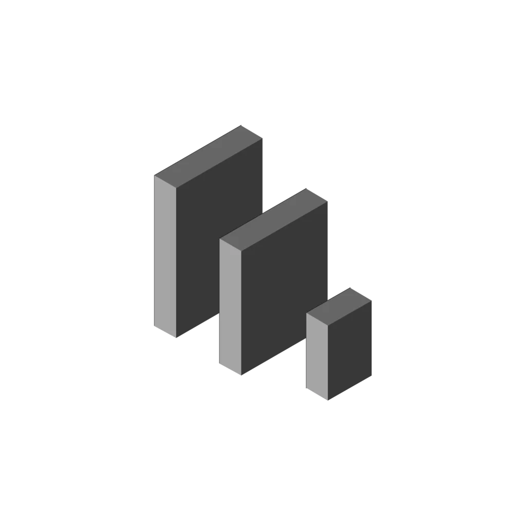 Isometric Bar Chart and Data Visualization